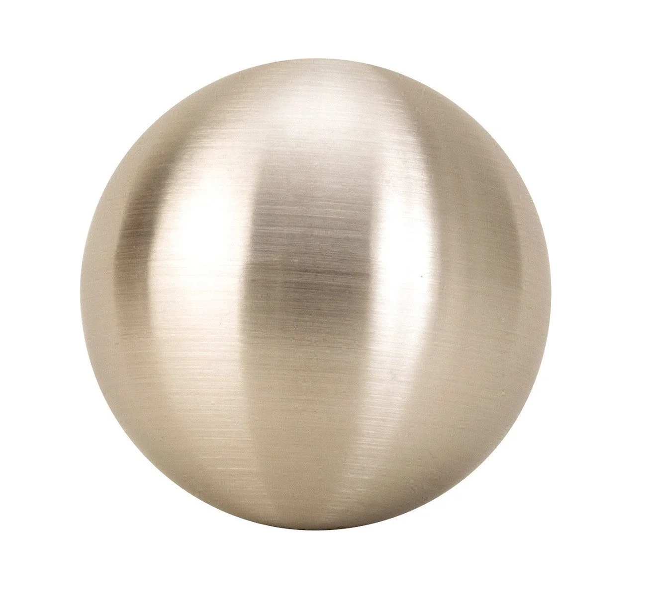 GESCHENKESTADL Edelstahl-Dekokugel – Silber gebürstet, Ø 4 cm